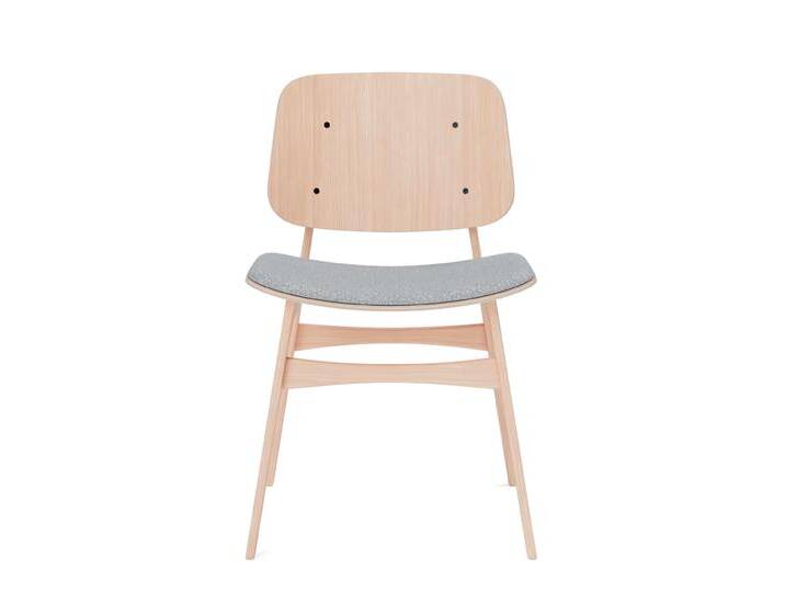 Fredericia Søborg Wood Base Stuhl, eiche lackiert / hallingdal 130 von smartambiente
