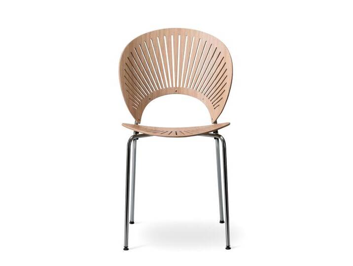 Fredericia Trinidad Stuhl, chrom / eiche lackiert von smartambiente