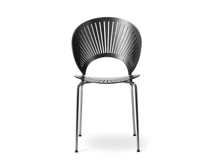 Fredericia Trinidad Stuhl, chrom / esche schwarz von smartambiente