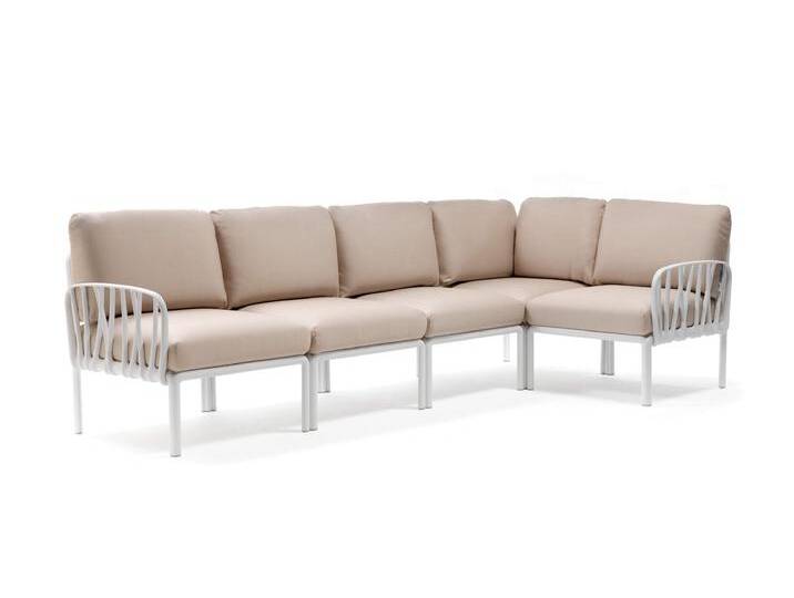 Nardi Komodo 5 Gartensofa, weiß / canvas sunbrella Nardi Komodo 5 Gartensofa, weiß / canvas sunbrella von smartambiente