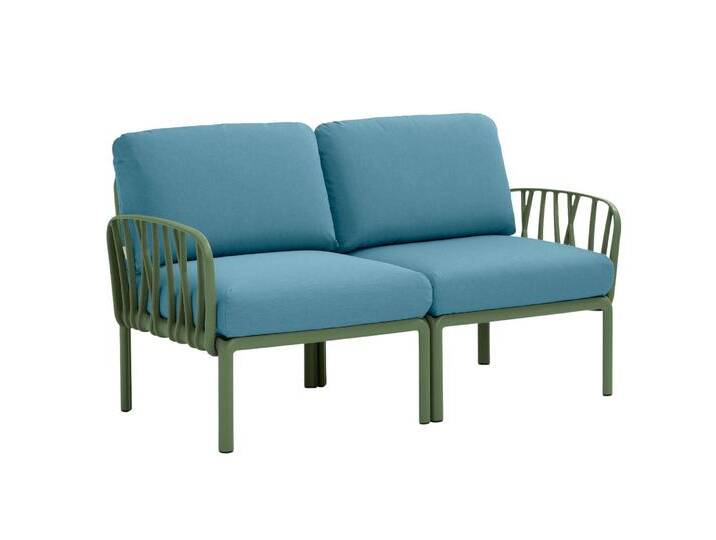 Nardi Komodo Gartensofa 2-Sitzer, agave / adriatic sunbrella Nardi Komodo Gartensofa 2-Sitzer, agave / adriatic sunbrella von smartambiente