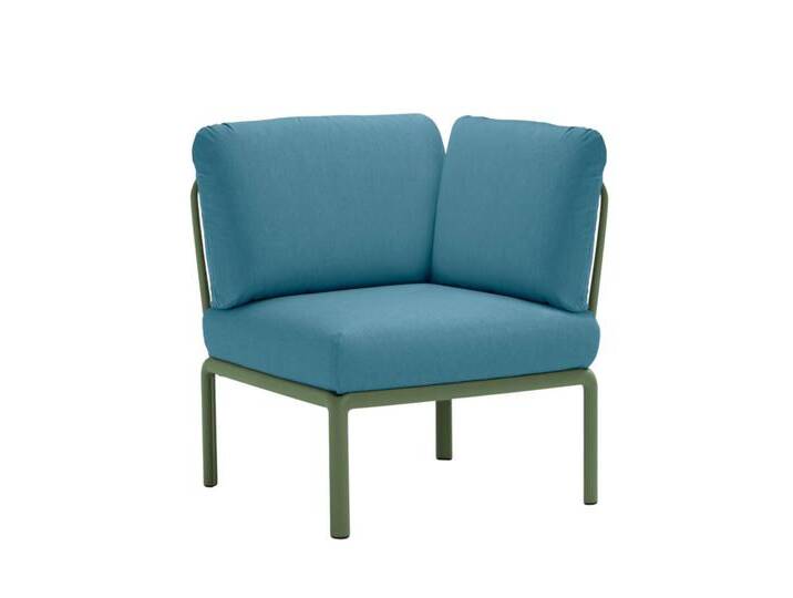 Nardi Komodo Modulsofa Eckelement, agave / adriatic sunbrella von smartambiente