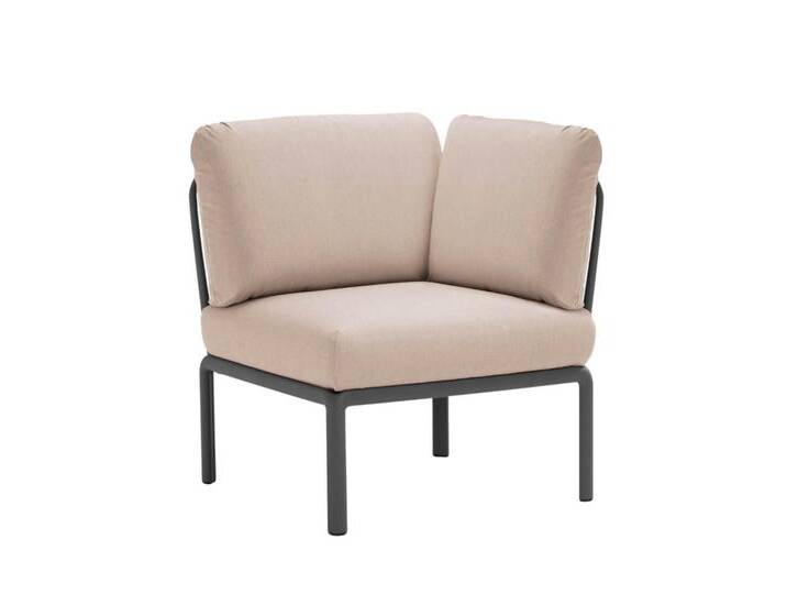Nardi Komodo Modulsofa Eckelement, anthrazit / canvas sunbrella Nardi Komodo Modulsofa Eckelement, anthrazit / canvas sunbrella von smartambiente