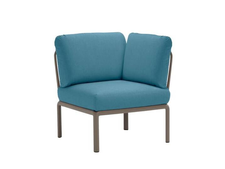 Nardi Komodo Modulsofa Eckelement, tortora / adriatic sunbrella von smartambiente