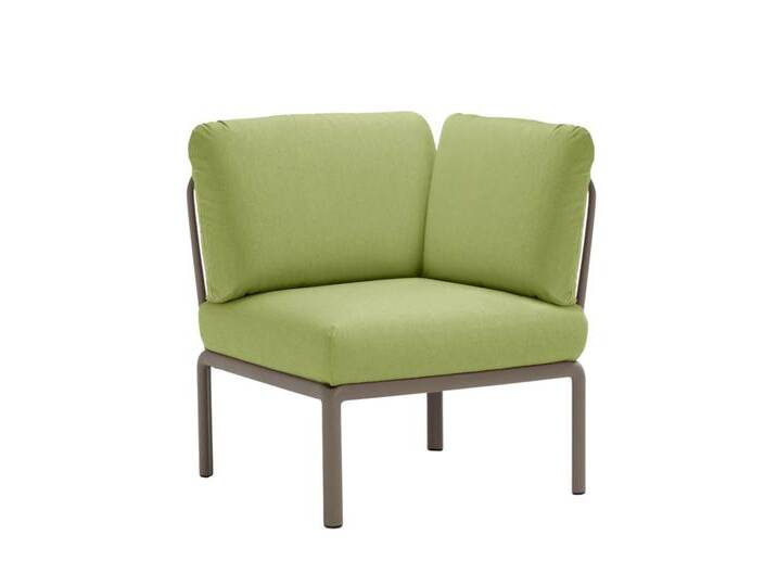 Nardi Komodo Modulsofa Eckelement, tortora / avocado sunbrella von smartambiente