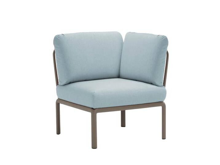 Nardi Komodo Modulsofa Eckelement, tortora / ghiaccio sunbrella Nardi Komodo Modulsofa Eckelement, tortora / ghiaccio sunbrella von smartambiente
