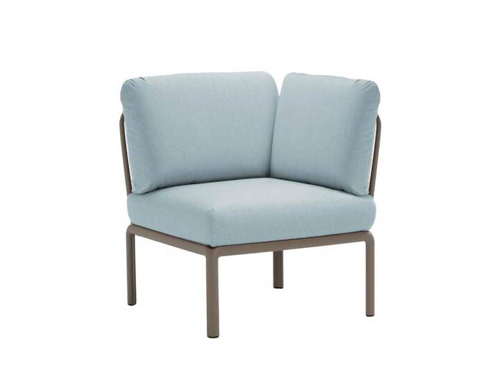 Nardi Komodo Modulsofa Eckelement, tortora / ghiaccio sunbrella von smartambiente