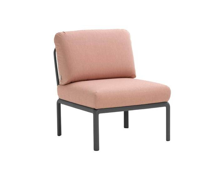 Nardi Komodo Modulsofa Mittelelement, anthrazit / rosa quarzo von smartambiente
