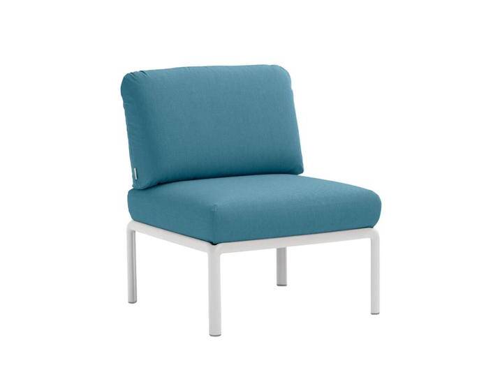 Nardi Komodo Modulsofa Mittelelement, weiß / adriatic sunbrella Nardi Komodo Modulsofa Mittelelement, weiß / adriatic sunbrella von smartambiente