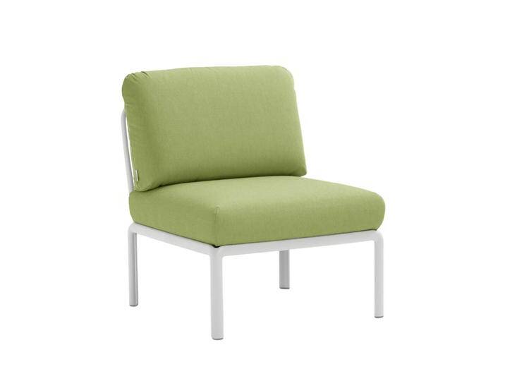 Nardi Komodo Modulsofa Mittelelement, weiß / avocado sunbrella von smartambiente