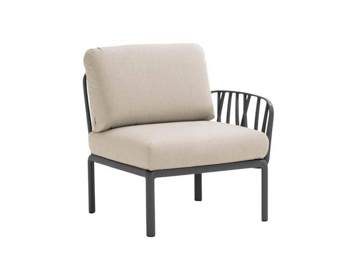 Nardi Komodo Modulsofa Seitenelement, anthrazit / tech panama Nardi Komodo Modulsofa Seitenelement, anthrazit / tech panama von smartambiente