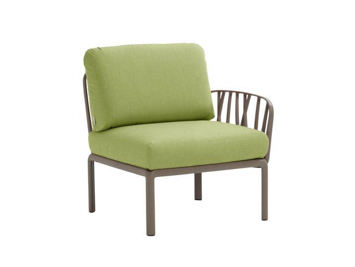 Nardi Komodo Modulsofa Seitenelement, tortora / avocado sunbrella von smartambiente
