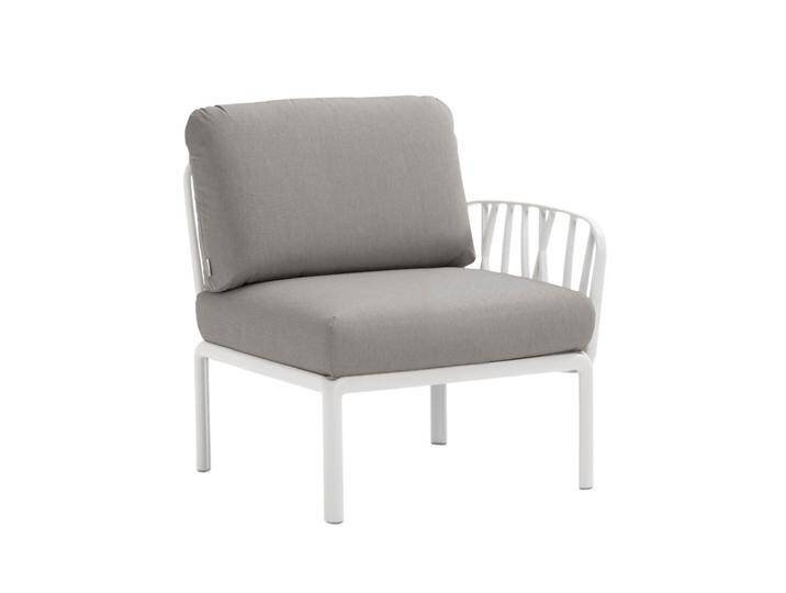 Nardi Komodo Modulsofa Seitenelement, weiß / grigio Nardi Komodo Modulsofa Seitenelement, weiß / grigio von smartambiente