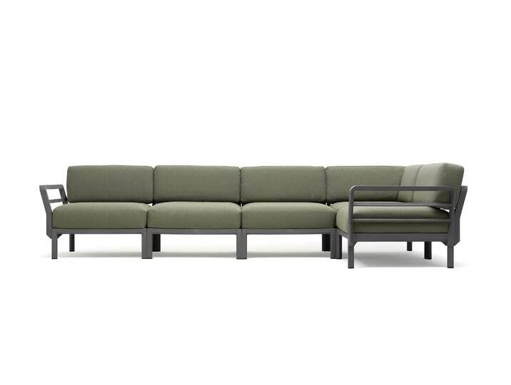 Nardi Maximo 5 Gartensofa, basalto / timo sunbrella von smartambiente