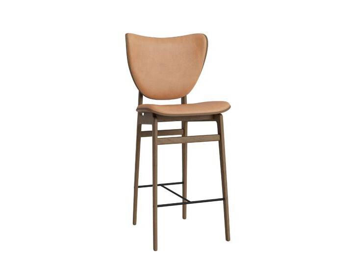 Norr11 Elephant Barhocker, höhe 65 cm, eiche hell geräuchert / dunes camel 21004 von smartambiente