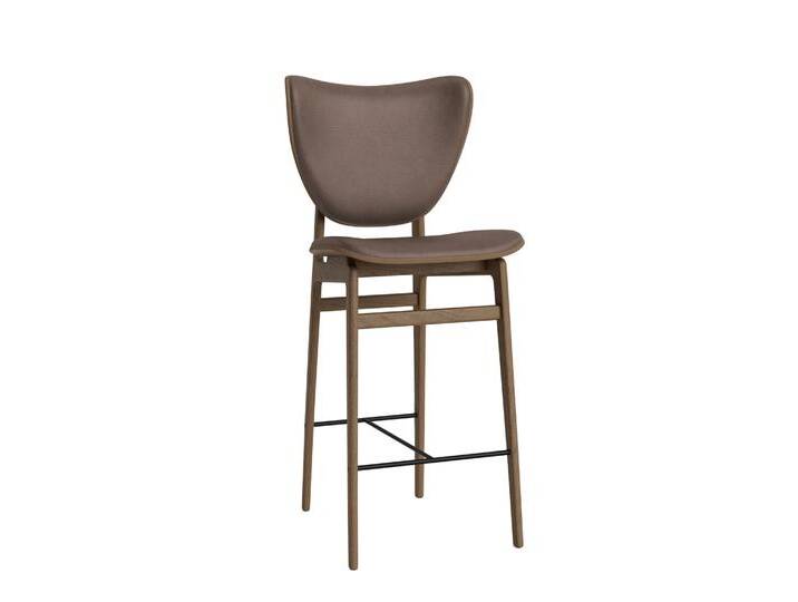 Norr11 Elephant Barhocker, höhe 65 cm, eiche hell geräuchert / dunes dark brown 21001 von smartambiente