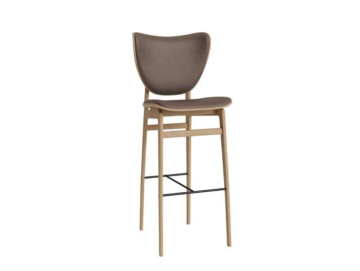 Norr11 Elephant Barhocker, höhe 75 cm, eiche natur / dunes dark brown 21001 von smartambiente