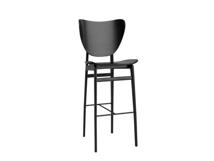 Norr11 Elephant Barhocker, höhe 75 cm, eiche schwarz von smartambiente