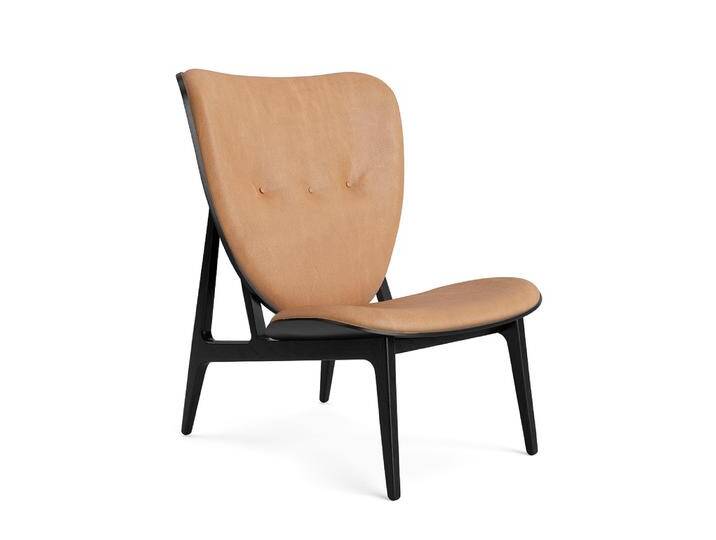 Norr11 Elephant Lounge Chair, eiche schwarz / dunes camel 21004 von smartambiente