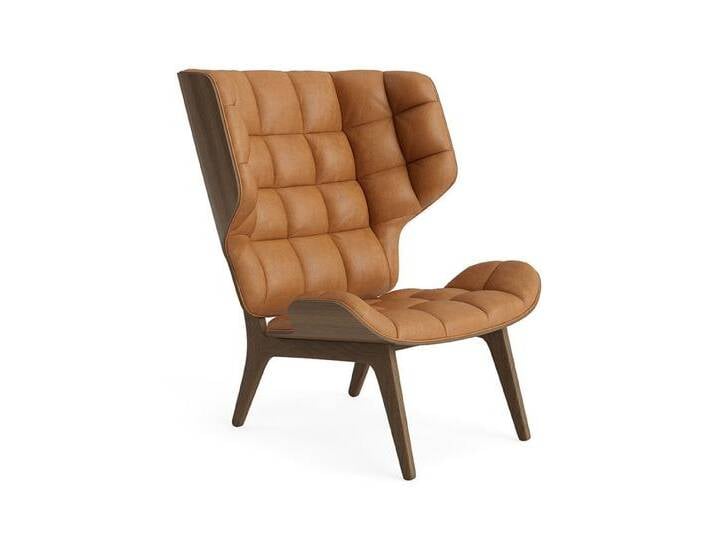 Norr11 Mammoth Chair, eiche hell geräuchert / dunes cognac 21000 von smartambiente