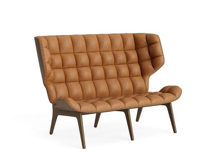 Norr11 Mammoth Sofa, eiche hell geräuchert / dunes cognac 21000 von smartambiente