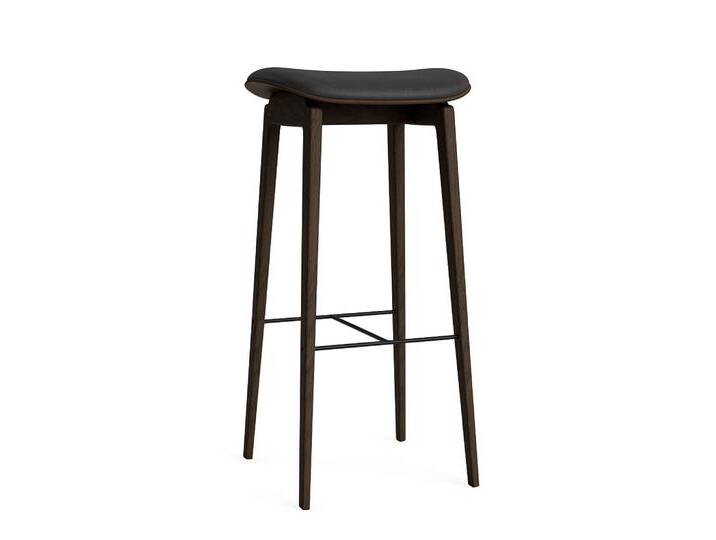 Norr11 NY11 Barhocker, höhe 65 cm, eiche geräuchert / dunes anthrazit 21003 von smartambiente