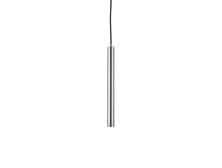 Norr11 Pipe One LED Pendelleuchte, polierter stahl / schwarz von smartambiente