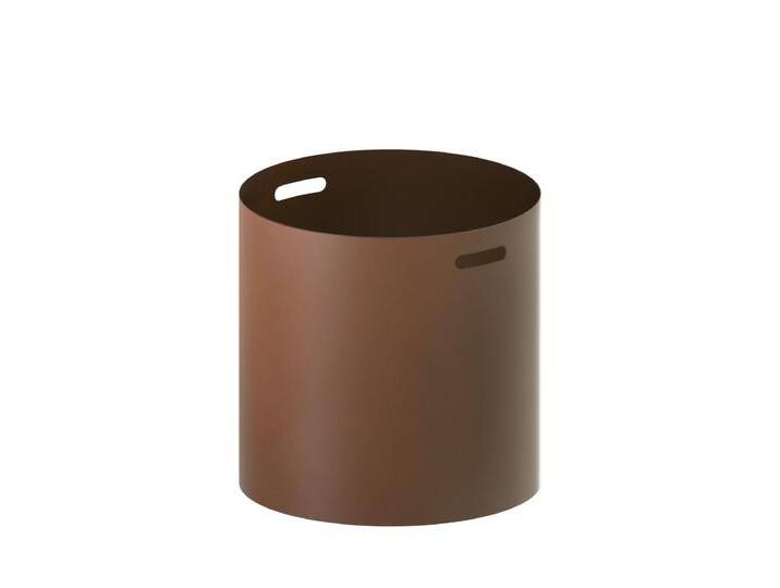 Zeus Irony Pot Blumentopf, Ø 48 x H 48 cm, rust von smartambiente