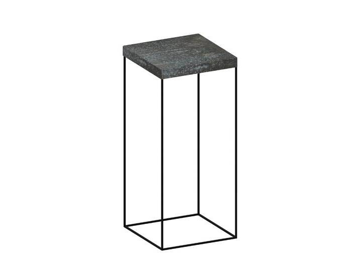 Zeus Slim Up Konsolentisch, 41 x H 92 cm, schwarz / rust von smartambiente