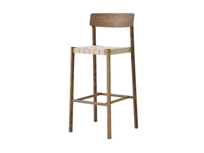 &Tradition Betty TK15 Barhocker, höhe 75 cm, eiche geräuchert / gewebe natur von smartambiente