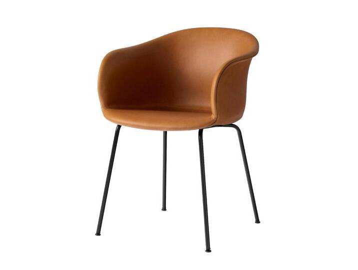 &Tradition Elefy JH29 Armlehnstuhl, schwarz / noble aniline leder cognac &Tradition Elefy JH29 Armlehnstuhl, schwarz / noble aniline leder cognac von smartambiente