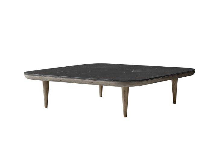 &Tradition Fly SC11 Couchtisch, eiche geräuchert / honed nero marquina marmor von smartambiente