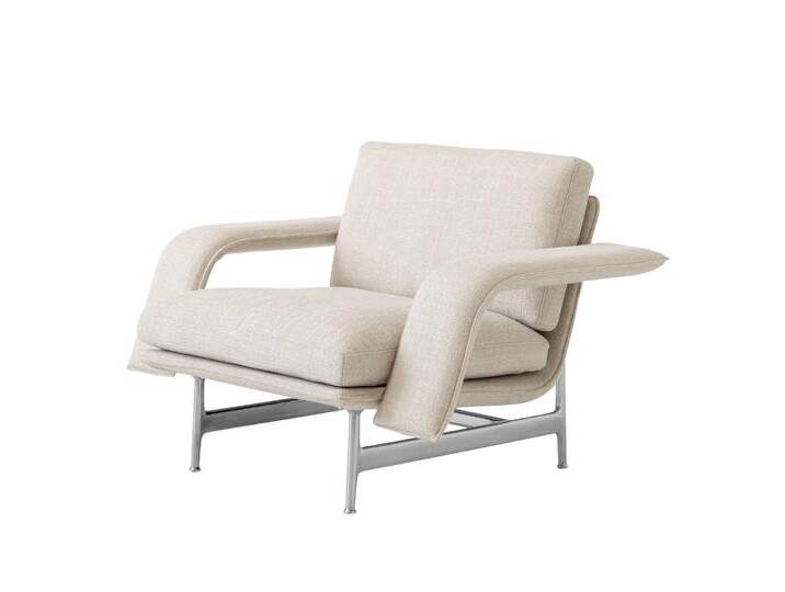 &Tradition Meantime AV29 Lounge Chair, polished aluminium / ecriture 0210 &Tradition Meantime AV29 Lounge Chair, polished aluminium / ecriture 0210 von smartambiente