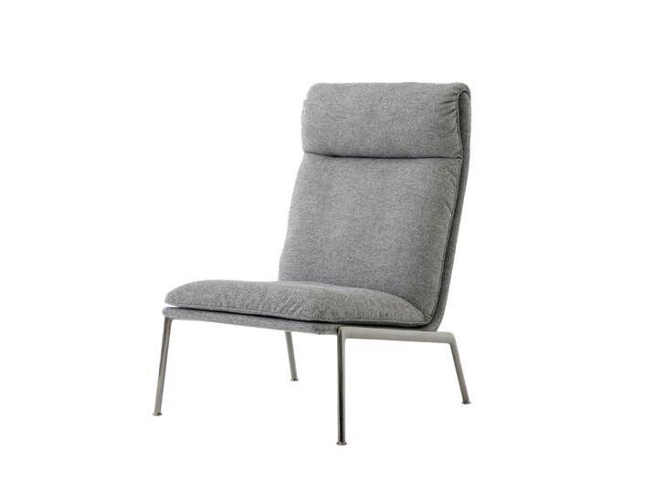 &Tradition Muno LN16 High Back Lounge Chair, chrom / hallingdal 0126 von smartambiente
