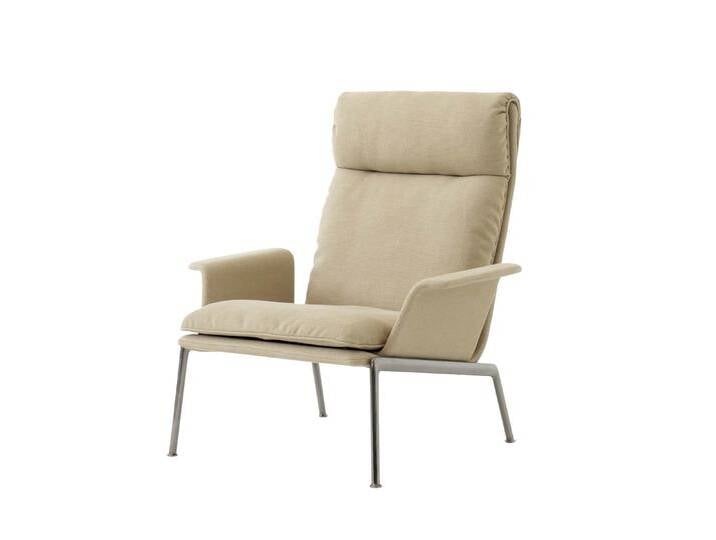 &Tradition Muno LN17 High Back Lounge Chair, chrom / clay 0007 von smartambiente