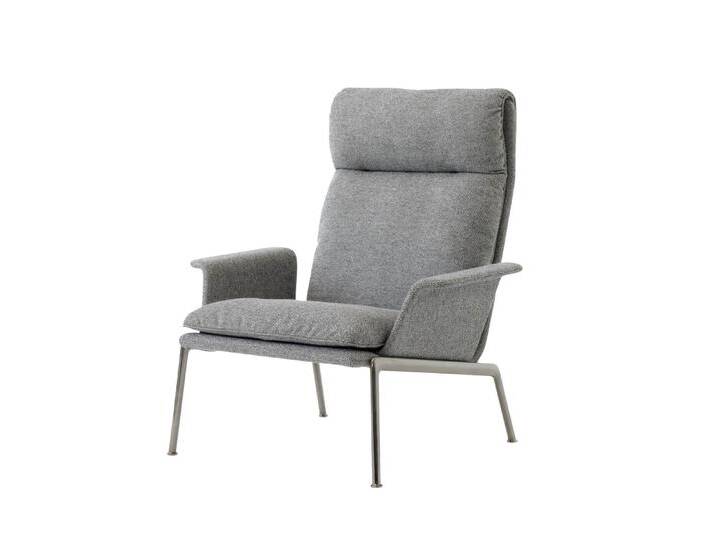 &Tradition Muno LN17 High Back Lounge Chair, chrom / hallingdal 0126 &Tradition Muno LN17 High Back Lounge Chair, chrom / hallingdal 0126 von smartambiente