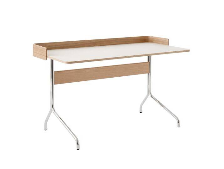 &Tradition Pavilion AV17 Schreibtisch, eiche lackiert / mushroom linoleum von smartambiente
