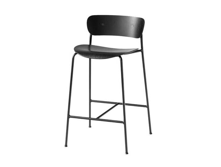 &Tradition Pavilion AV7 Barhocker, höhe 65 cm, eiche schwarz lackiert von smartambiente