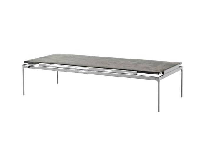 &Tradition Sett LN12 Couchtisch, chrom dunkel / geräuchertes gussglas von smartambiente