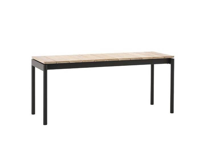 &Tradition Ville AV27 Gartenbank, 110 x 40 cm, schwarz von smartambiente
