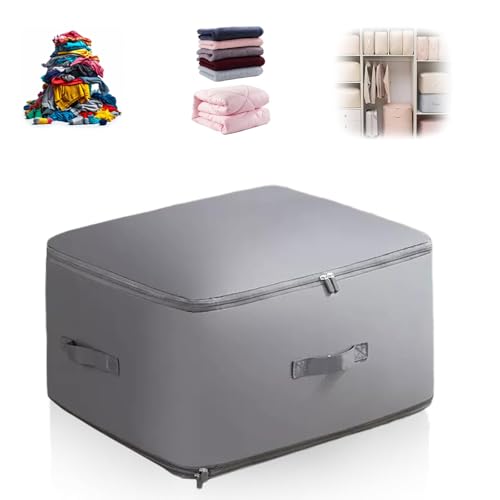 2024 Neu Ultra Platz Sparender Selbstkomprimierender Organizer,Groß Aufbewahrungstasche Packing Cubes Organizertaschen für bettdecken Kleidung Bewegliche Organizer (L 52x42x30CM) von smartelf