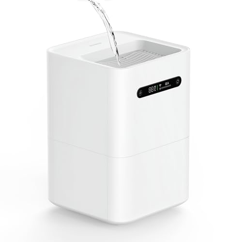 Smartmi Luftbefeuchter Verdunstungsmittel, Cool No Dist Luftbefeuchter für Schlafzimmer, Luftbefeuchter für Baby, 4L Top Fill, Selbstreinigend, Leise, Smart APP Steuerung, Auto Shutoff von smartmi