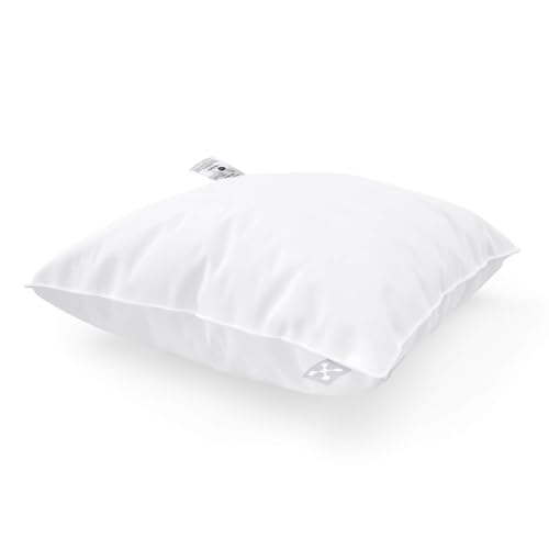 smart® Basic Pillow - Made in Germany - weiß, Allergiker geeignet (Nomite), ergonomisch und stützend - Öko-Tex 100 Klasse 1 – 100% Baumwolle (80 x 80) von smartsleep