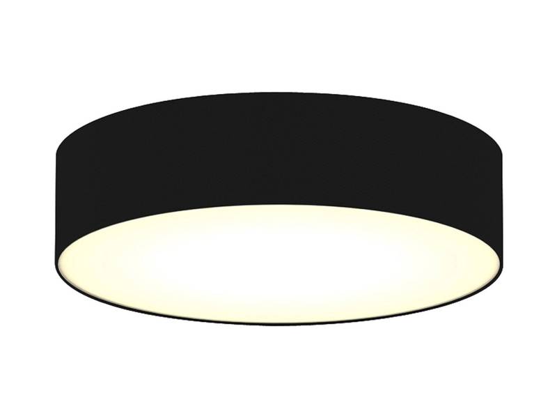 smartwares LED Deckenleuchte, Dimmfunktion, LED wechselbar, Warmweiß, mit Stoff Lampen-schirm Schwarz, Design-klassiker Treppenhaus, Ø 40cm von smartwares