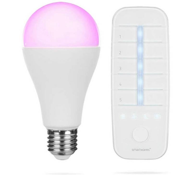 smartwares LED-Leuchtmittel E27 LED Leuchtmittel mit Fernbedienung Glühbirne dimmbar Lampe, E27, 20 St., LED Dimmbar smartwares LED-Leuchtmittel E27 LED Leuchtmittel mit Fernbedienung Glühbirne dimmbar Lampe, E27, 20 St., LED Dimmbar von smartwares