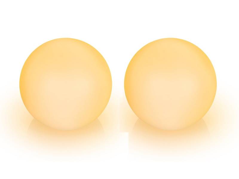 smartwares LED Solarleuchte, RGB Farbwechsel, LED fest integriert, warmweiß, 2er Set Solarkugel-n Garten-kugeln Leuchtkugel-n mit Erdspieß, Ø 30cm von smartwares