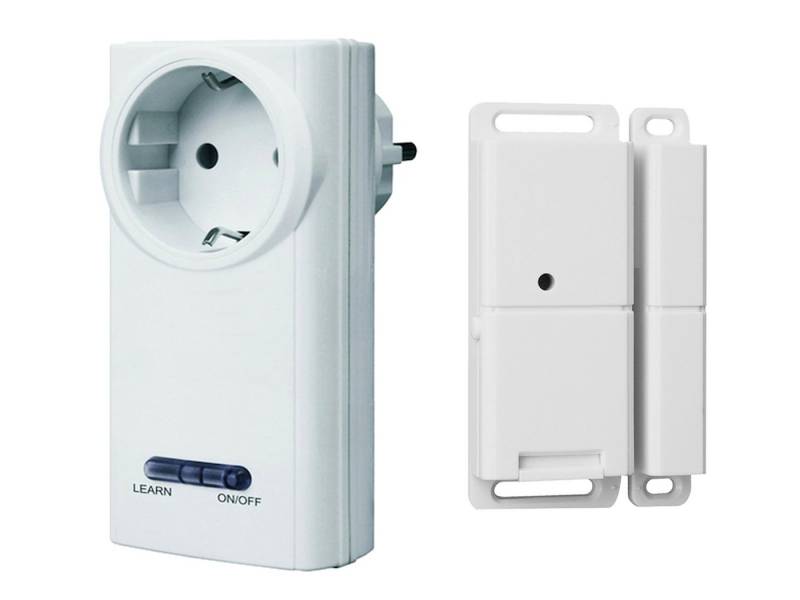 smartwares Smarter Kontaktsensor, Smart Funk Fenster-Kontaktschalter für Dunstabzugshauben & Steckdose von smartwares