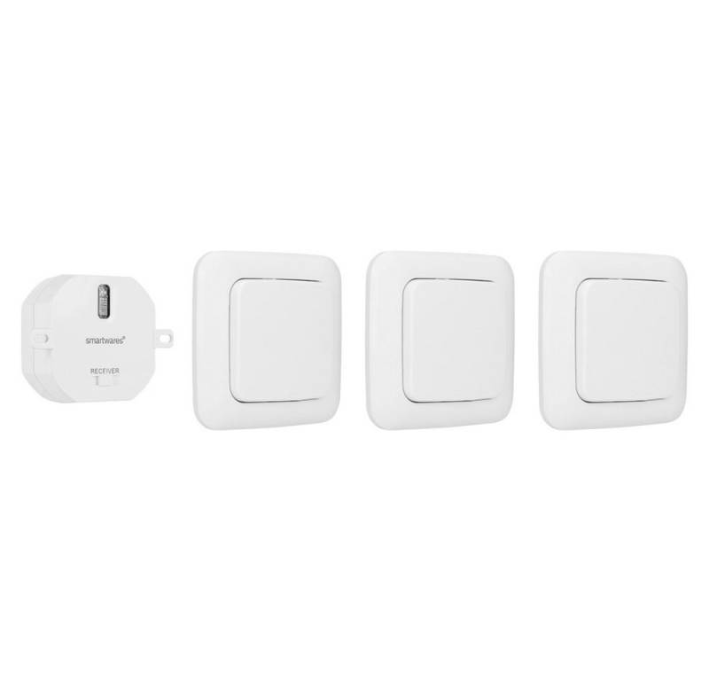 smartwares Smartwares SH4-99567 FSK 433 MHz Funk-Wandschalter SH4-99567 Smart-Home-Zubehör von smartwares