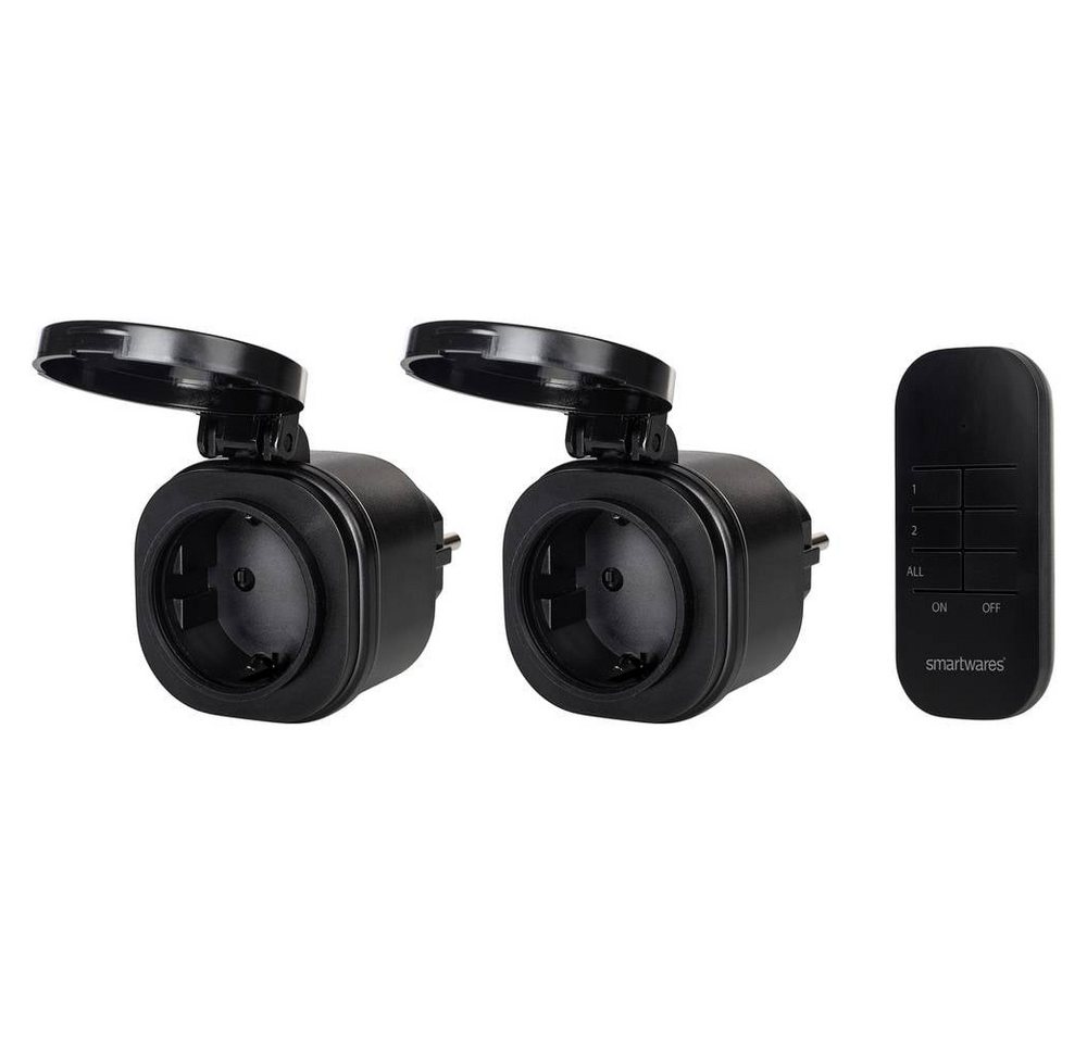 smartwares Steckdose Outdoor Funk-Steckdosen-Set SH4-99653 von smartwares