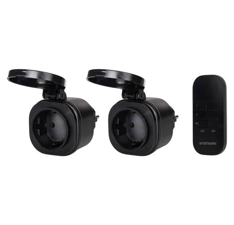 smartwares Steckdose Outdoor Funk-Steckdosen-Set SH4-99653 von smartwares